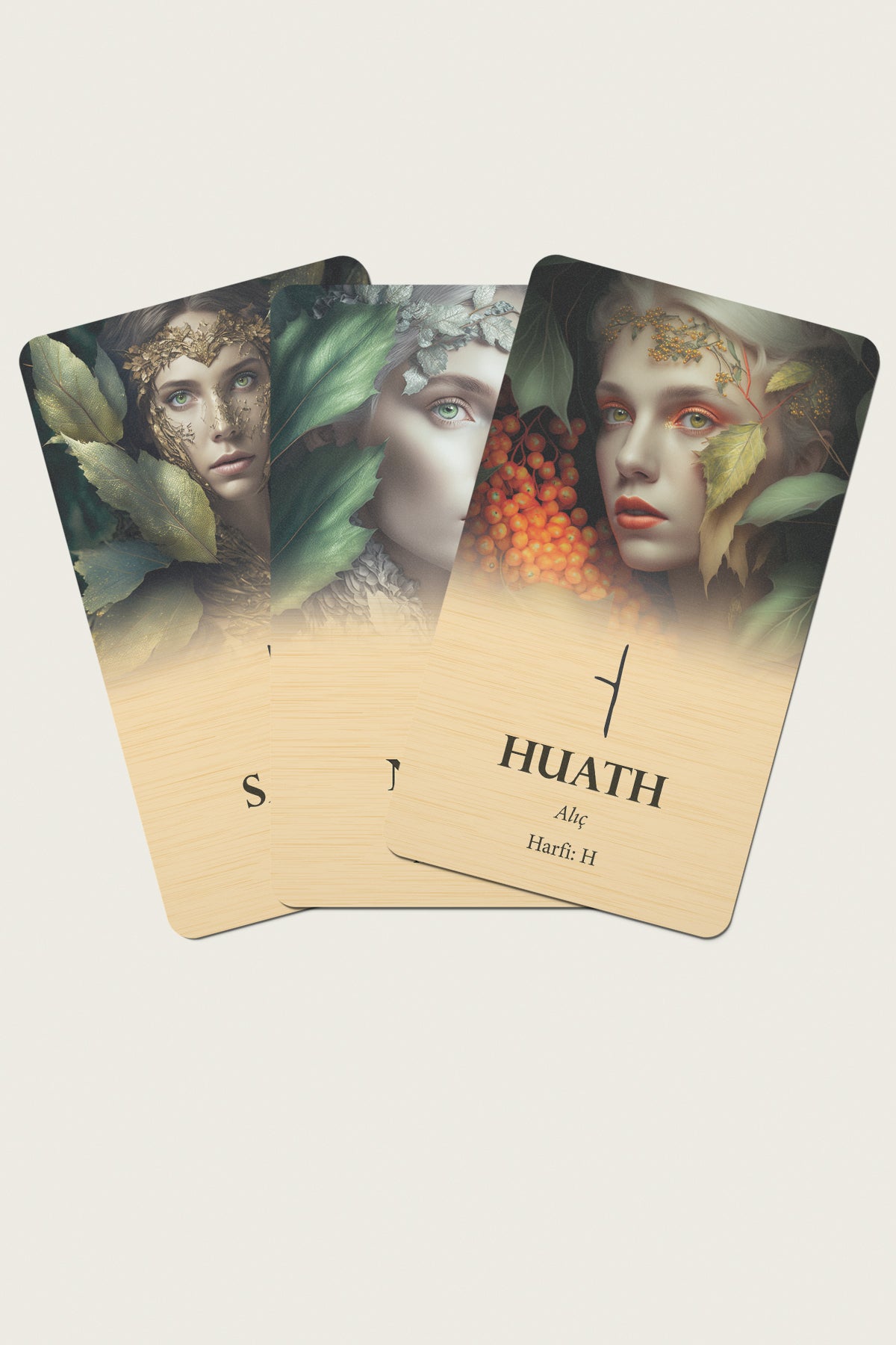 Ogham Oracle Kehanet Kartları Ve Rehber Kitap Özel Kutulu Set