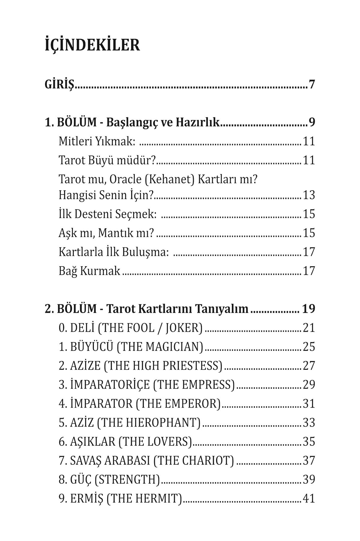 Pratik Tarot rehberi