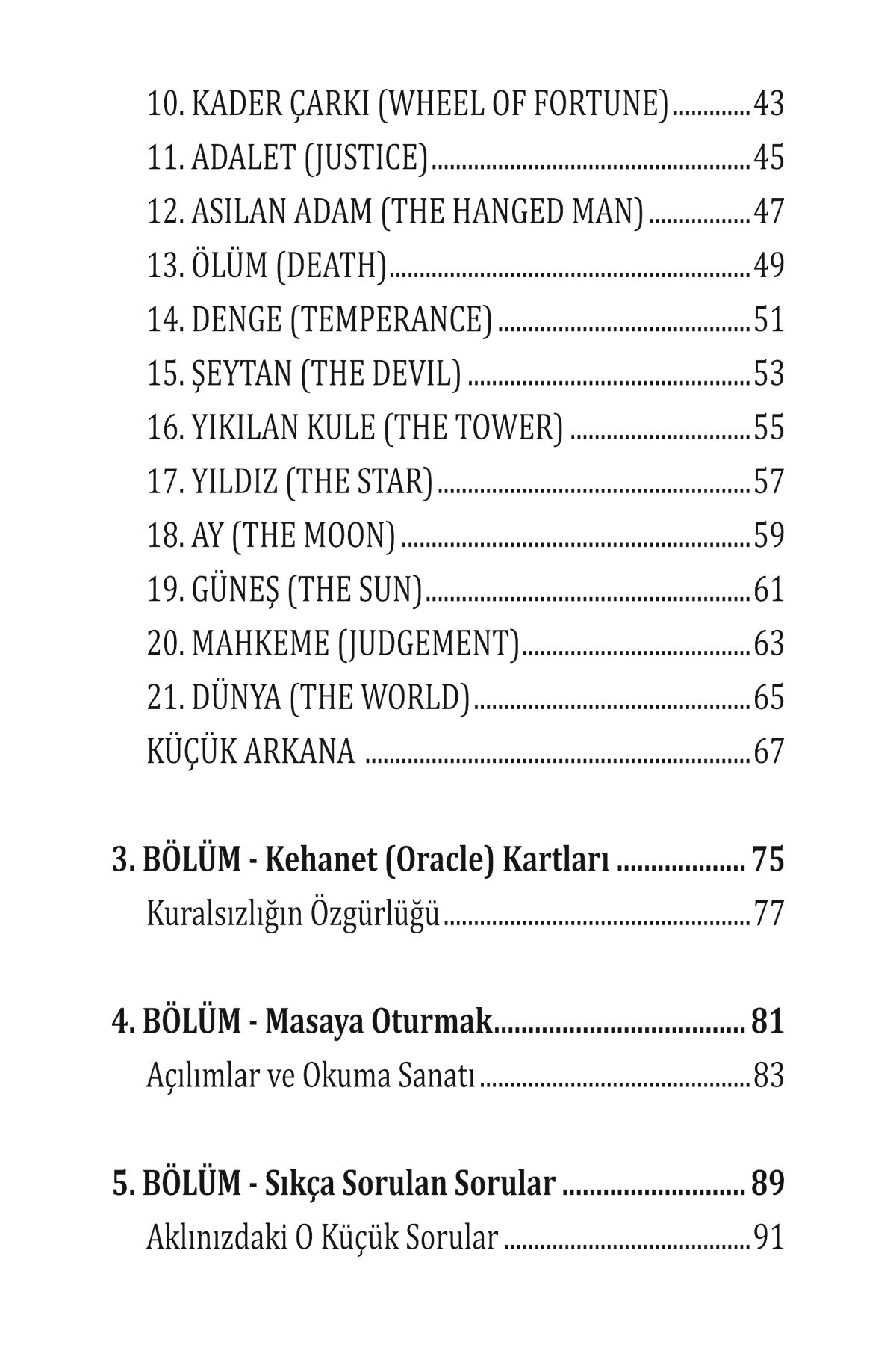 Pratik Tarot rehberi